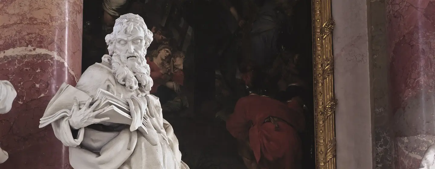 Foto: Landesmedienzentrum Baden-Württemberg, Steffen Hauswirth Kloster Wiblingen, Hochaltarfigur in der Basilika